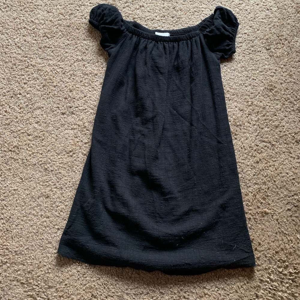 Urban Outfitters Off-the-shoulder Black Dress
